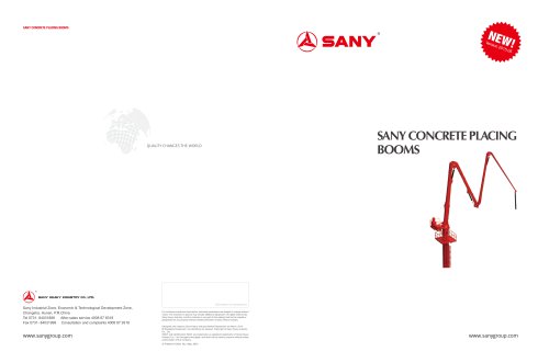 SANY HGY18 Placing Boom