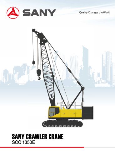 SANY SCC1350E 135tons crawler crane