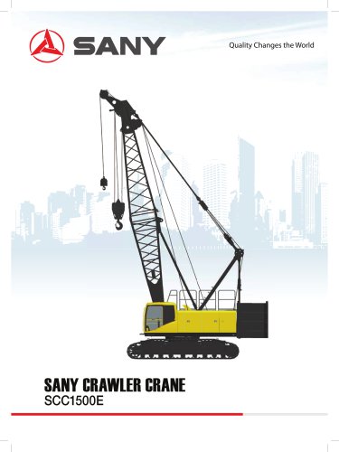 SANY SCC1500E Crawler Crane