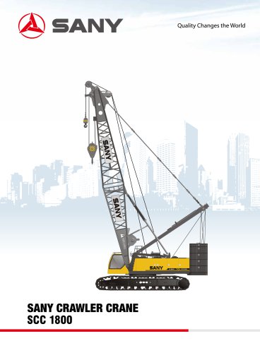 SANY SCC1800 Crawler Crane