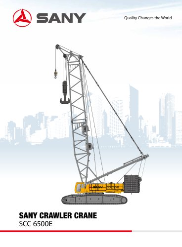 SANY SCC6500E Crawler Crane