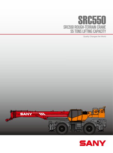 SANY SRC 550U ROUGH TERRAIN CRANE