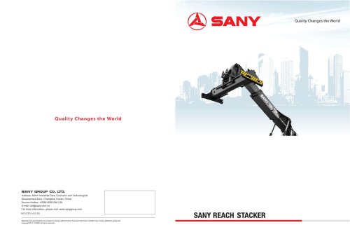 SANY SRSC45C30A Reach Stacker