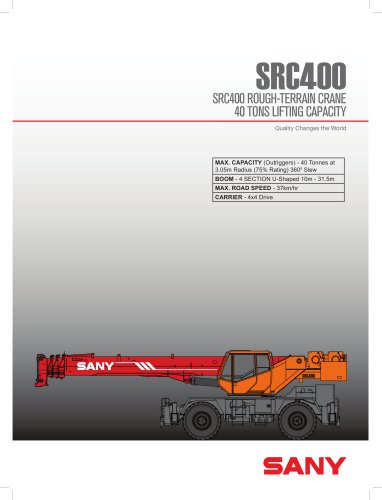 SRC400 ROUGH-TERRAIN CRANE