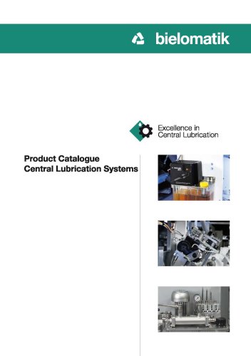 Product Catalogue Central Lubrication