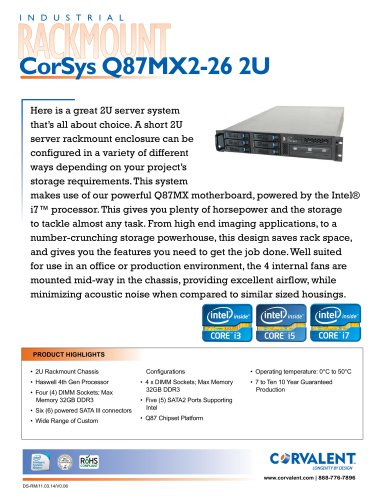 CorSys Q87MX2-26 2U