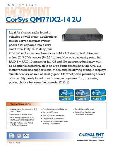 CorSys QM77IX2-14 2U