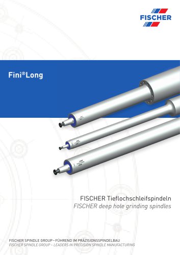 FISCHER deep hole grinding spindles