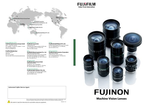 FUJINON Machine Vision Lens