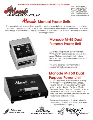 Monode 510-B Solid State Controlled Etch Power Unit