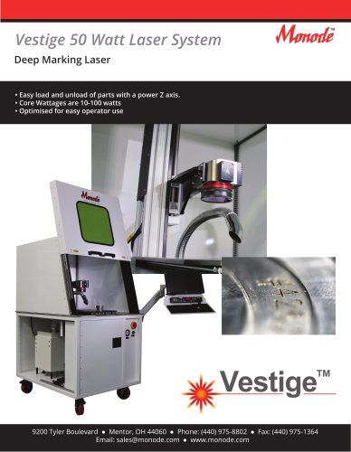 Vestige 50 Watt Laser System