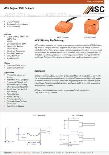 ASC Angular Rate Sensors