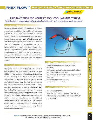 Mist Tool Cooling System