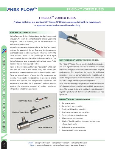 TM FRIGID-X VORTEX TUBES