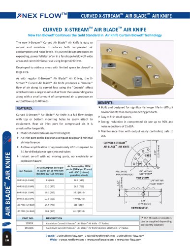 X-Stream™ Curved Air-Blade™ Air Knife