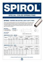 Series 500 Extra Light Duty Coiled Spring Pins