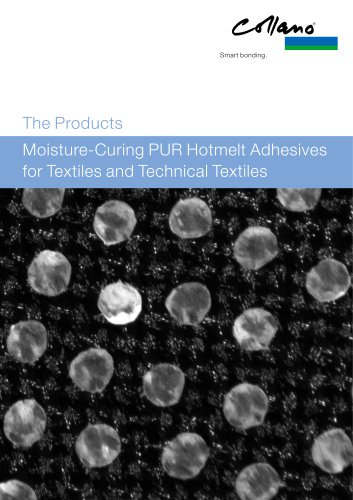 Moisture-Curing PUR Hotmelt Adhesives for Textiles and Technical Textiles