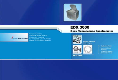 EDX3000 XRF Spectrometer