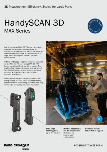 HandySCAN 3D | MAX Series