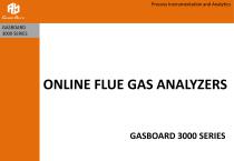 Online Flue Gas Analyzer Gasboard 3000 Series