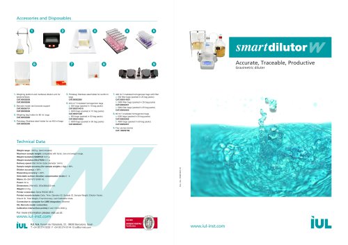 Smart Dilutor W - Dilueur Gravimétrique