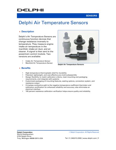 Delphi Air Temperature Sensors