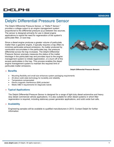 Delphi Differential Pressure Sensor