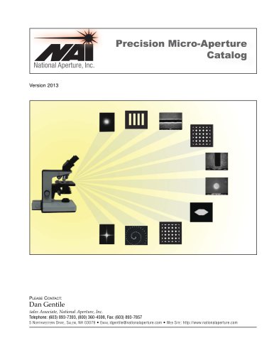 Micro-Apertures Catalog