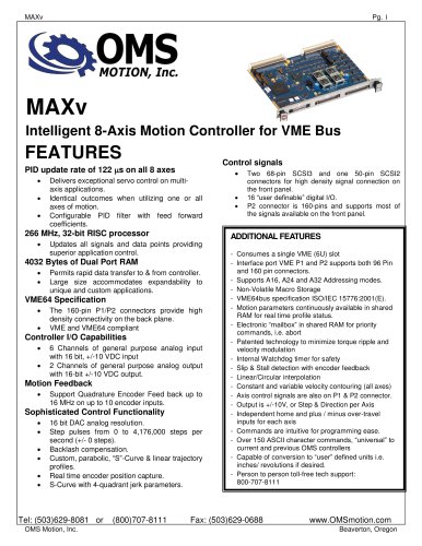 VME bus, MAXv controller