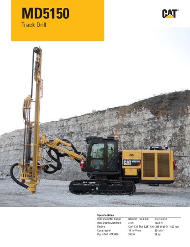 Cat® track drills MD5150