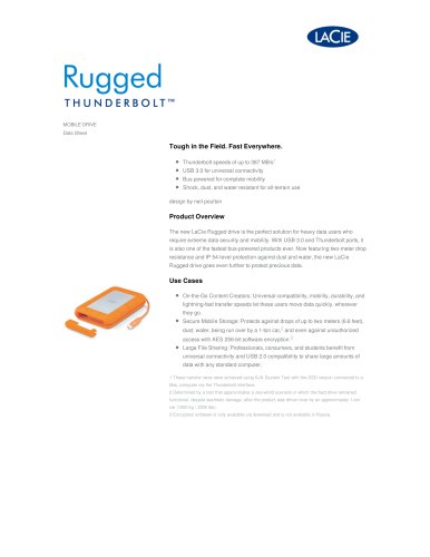 LaCie Rugged Thunderbolt USB 3.0