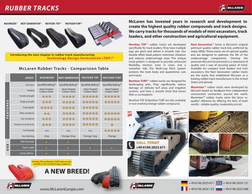 McLaren Rubber Tracks Brochure