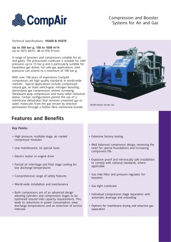 Compression and Booster Systems for Air and Gas