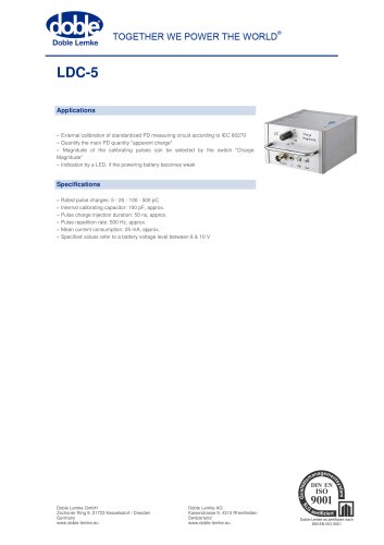 Accessories/calibrators:LDC-5