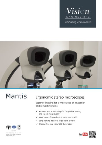 Mantis Ergonomic stereo microscope