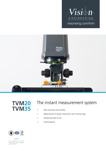 TVM20 /TVM35 Instant Measurement System