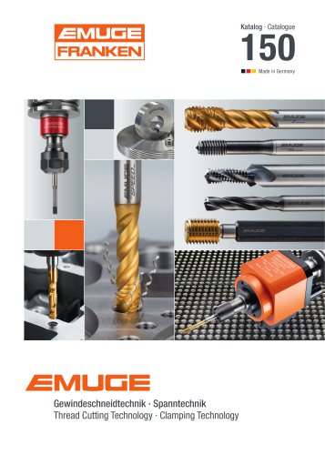 EMUGE – Catalogue 150 Thread Cutting Technology / Clamping Technology