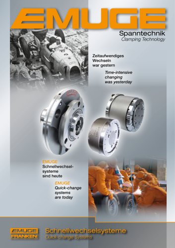 EMUGE Quick change clamping systems