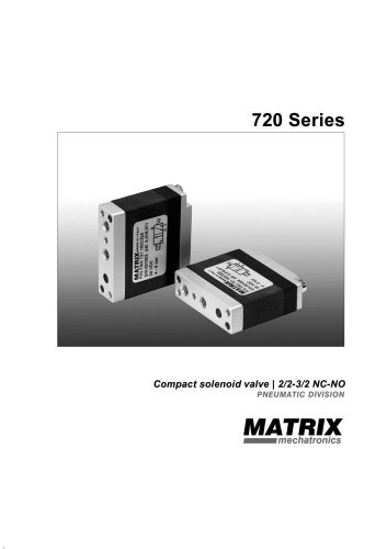 720 Series compact solenoid valve