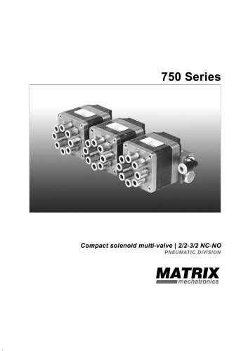 750 Series compact solenoid multi-valve | 2/2-3/2 NC-NO