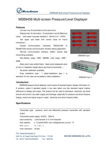 Measurement Controller MSB9458