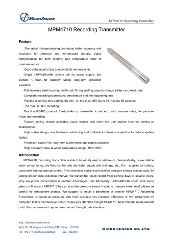 MPM4710 Recording Transmitter