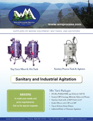 Sanitary and Industrial Agitation + Mixtanks