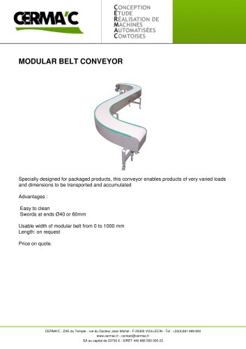 MODULAR BELT CONVEYOR