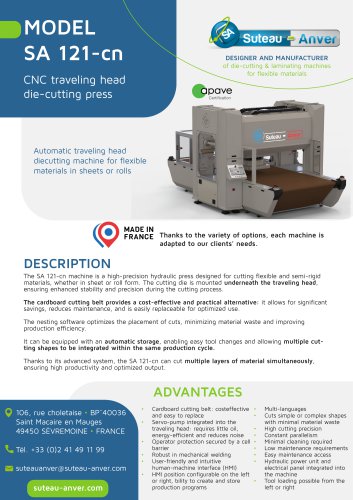 Product sheet - SA 121-cn EN