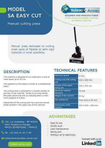 Product sheet - SA Easy Cut EN