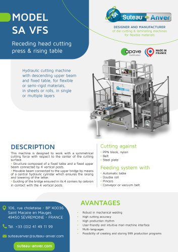 Product sheet &ndash; SA VFS EN