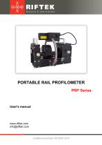 Rail Profile Measurement Gauge PRP (Model 2018) Series Manual