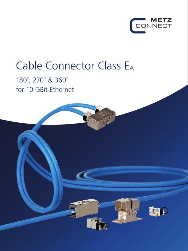P|Cabling - Cable Connector Class EA &ndash; 180&deg;, 270&deg; & 360&deg; for 10 GBit Ethernet