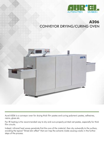 Conveyor Drying/Curing Oven